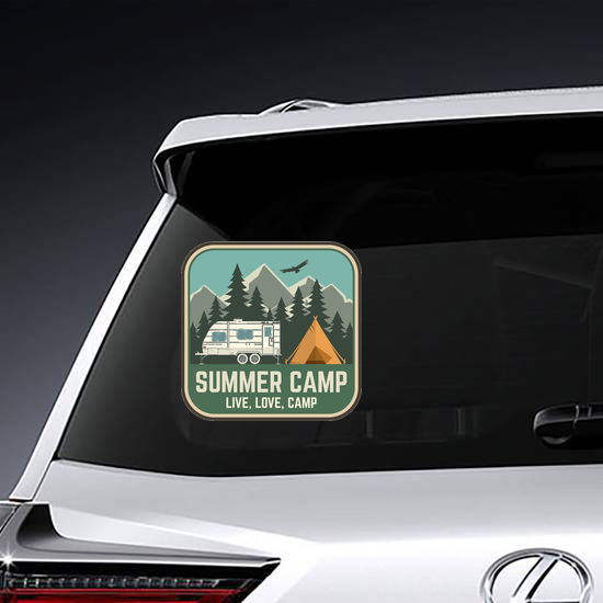 Live, Love, Summer Camp Sticker
