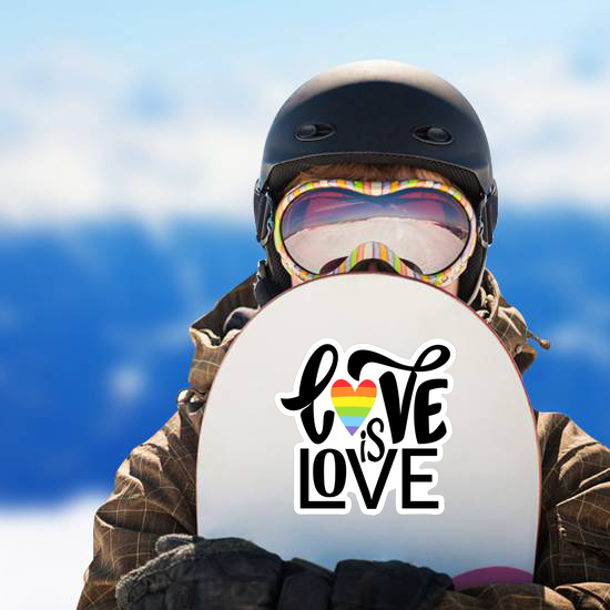 Love Is Love Cursive Sticker