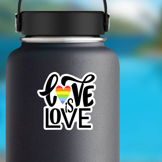 Love Is Love Cursive Sticker