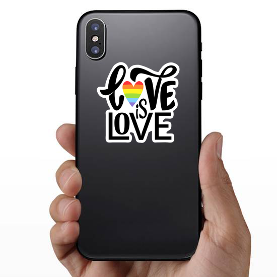 Love Is Love Cursive Sticker