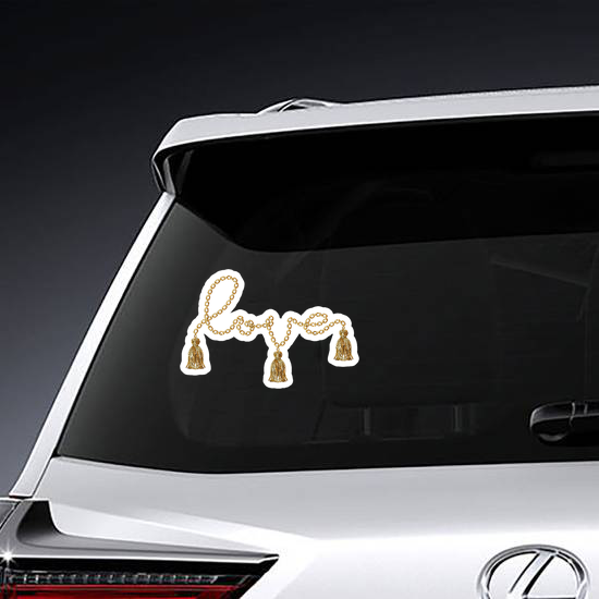 Love Text For Fashion Prints Sticker