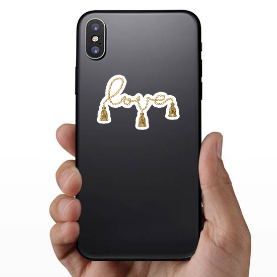 Love Text For Fashion Prints Sticker