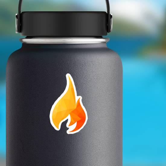 Low Poly Flames Sticker