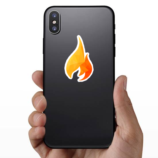 Low Poly Flames Sticker