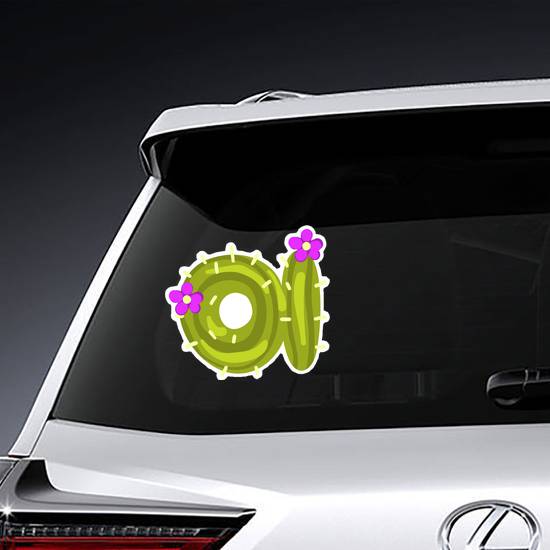 Lower Case A Cactus Sticker
