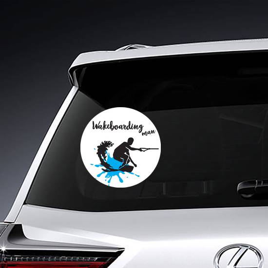 Man On A Wakeboard Sticker