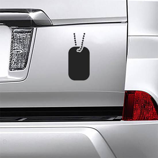 Military Tag Icon Sticker example