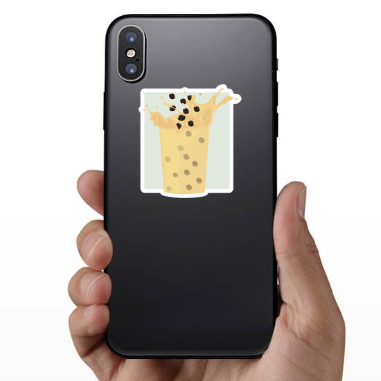 Milk Splash Boba Sticker