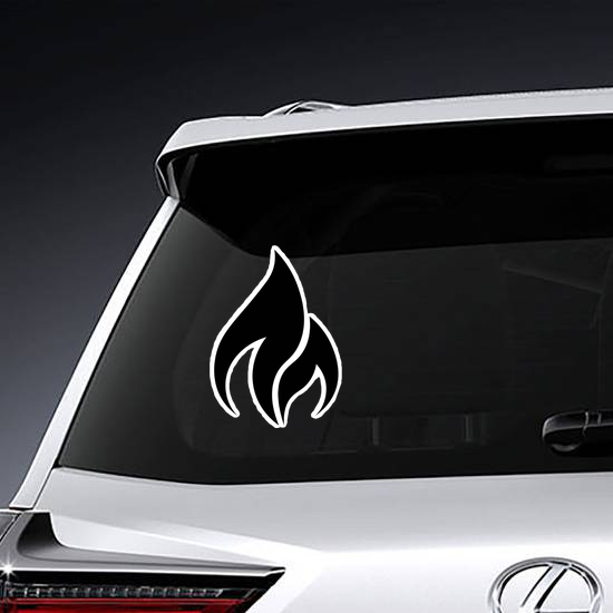 Minimalist Flame Sticker