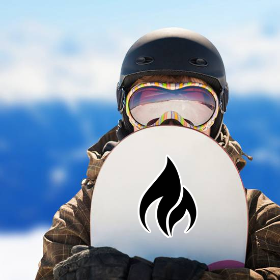 Minimalist Flame Sticker