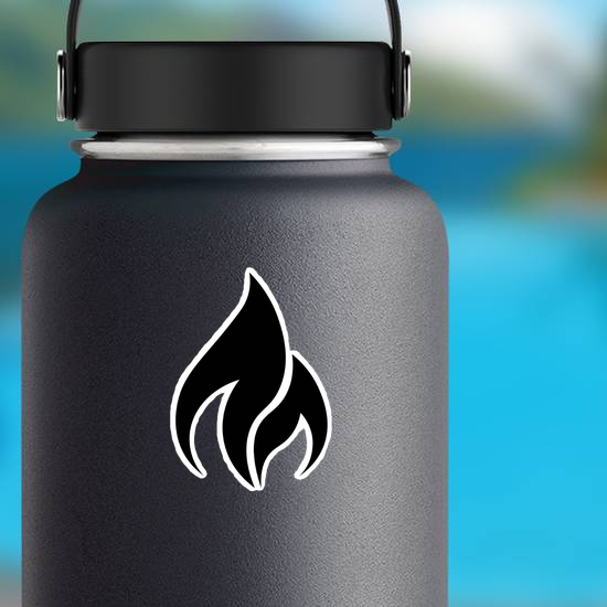 Minimalist Flame Sticker