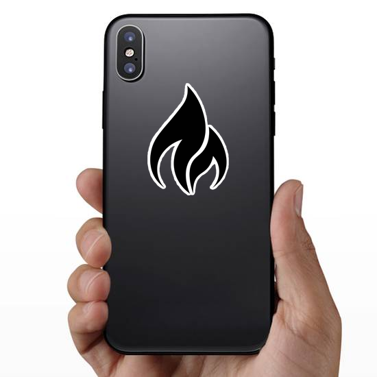 Minimalist Flame Sticker