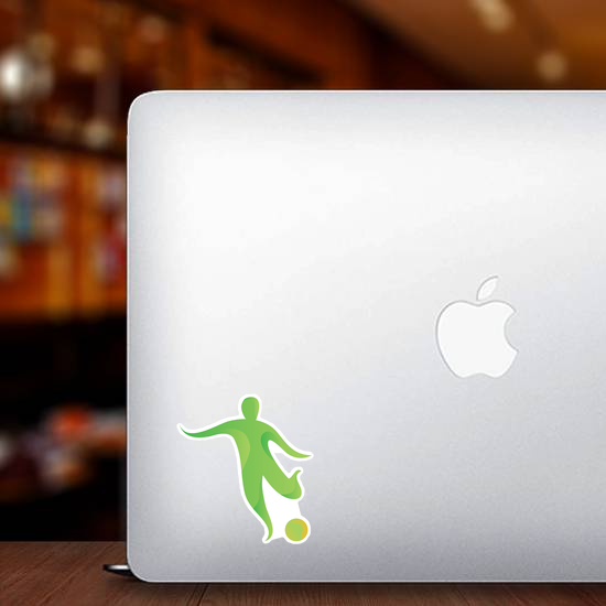 Modern Abstract Soccer Player Sticker