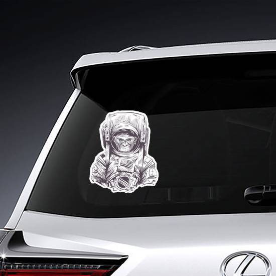 Monkey Astronaut Sticker