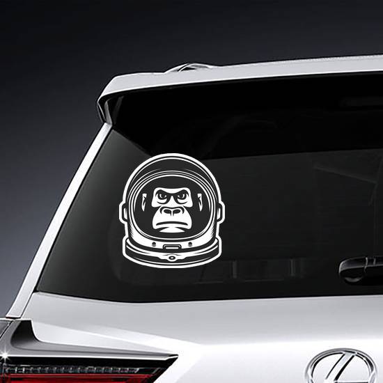 Monkey In Astronaut Helmet Sticker