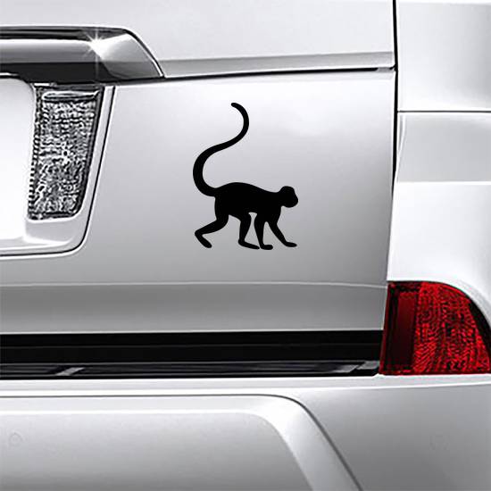 Monkey Walking Sticker example 