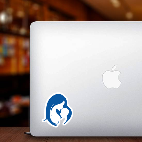 Mother And Baby Silhouette Sticker