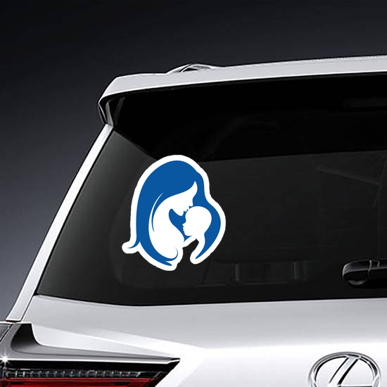 Mother And Baby Silhouette Sticker