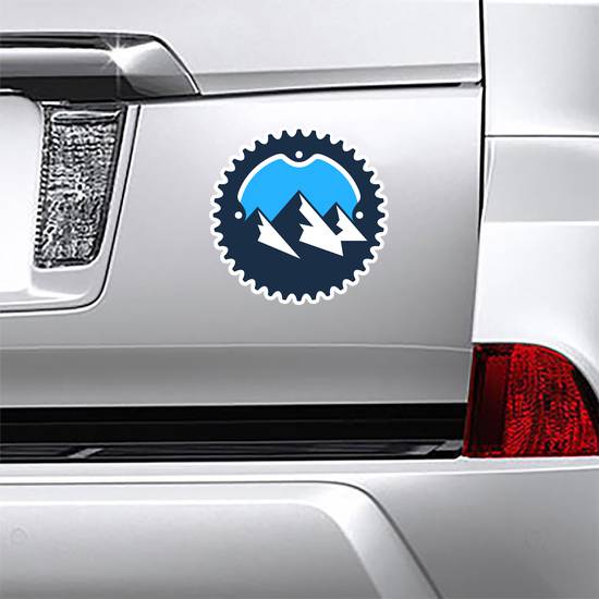 Mountain Bike Gear Sticker