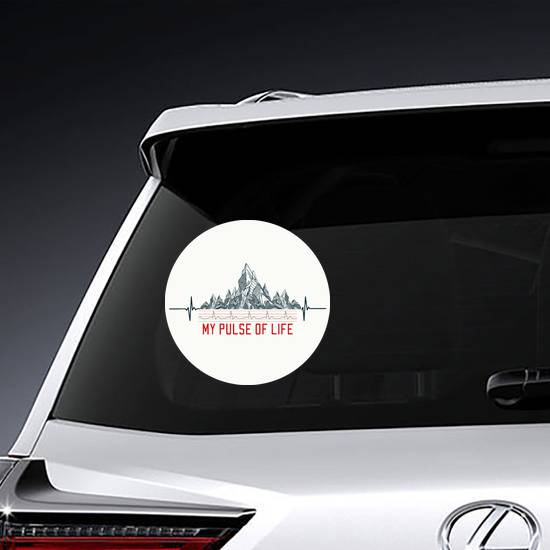 Mountain Pulse Sticker