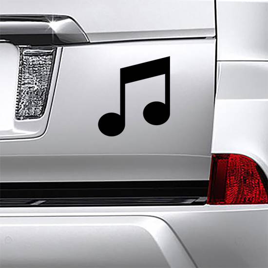 Classic Music Note Sticker example 