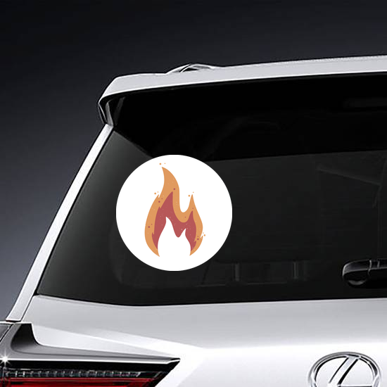 Muted Color Flame Sticker
