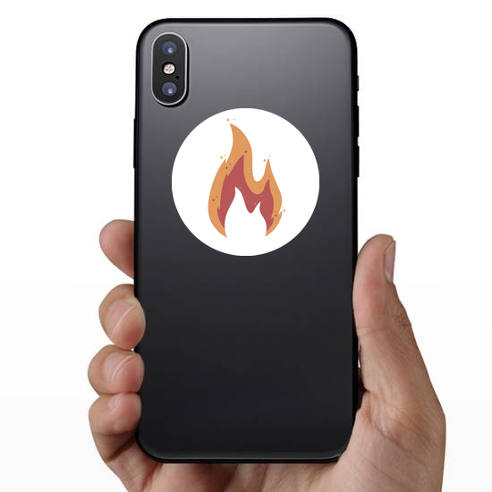 Muted Color Flame Sticker