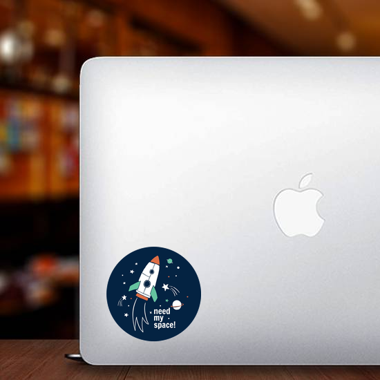 Need My Space Spaceship Sticker