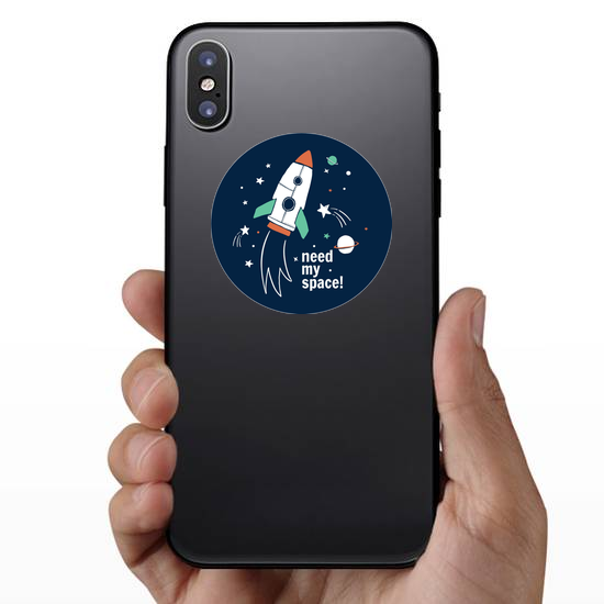 Need My Space Spaceship Sticker