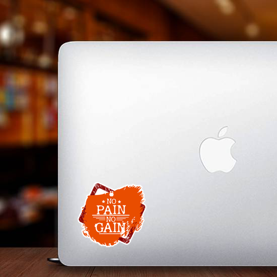 No Pain No Gain Fitness Sticker