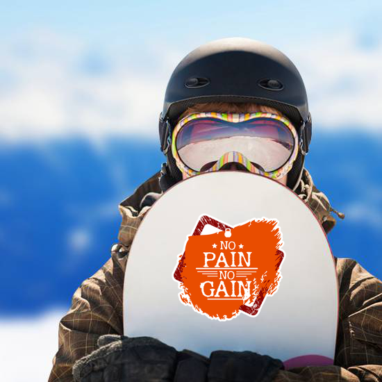 No Pain No Gain Fitness Sticker