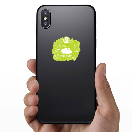 No Plastic It's Fantastic Sticker