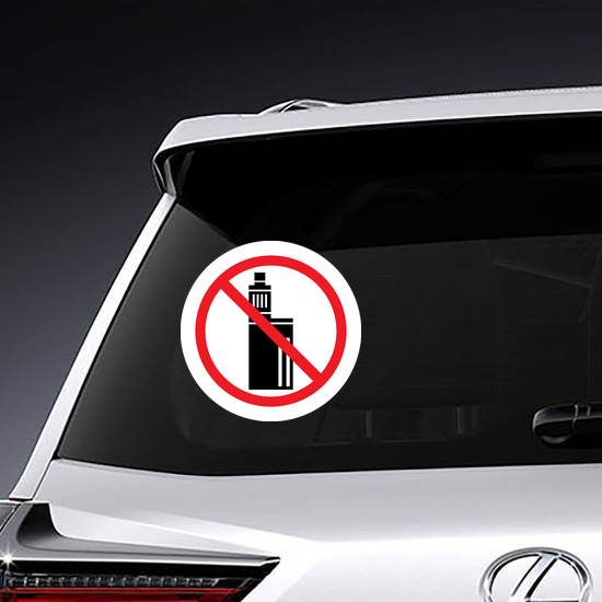 No Vaping Sign Sticker