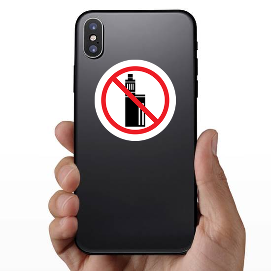 No Vaping Sign Sticker