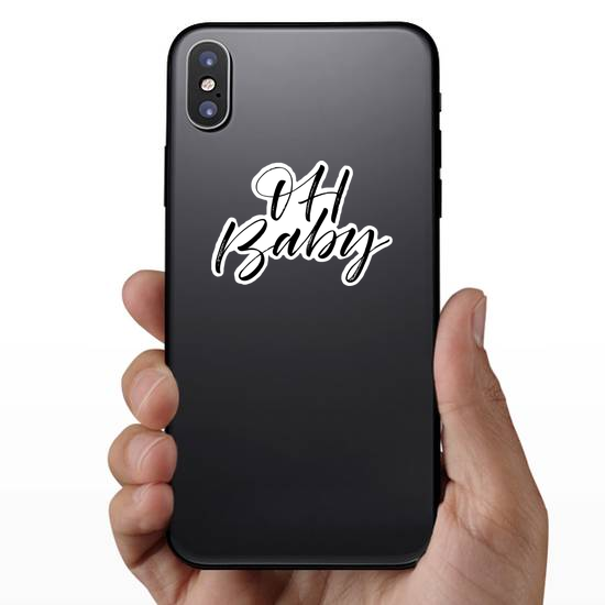 Oh Baby Calligraphy Sticker