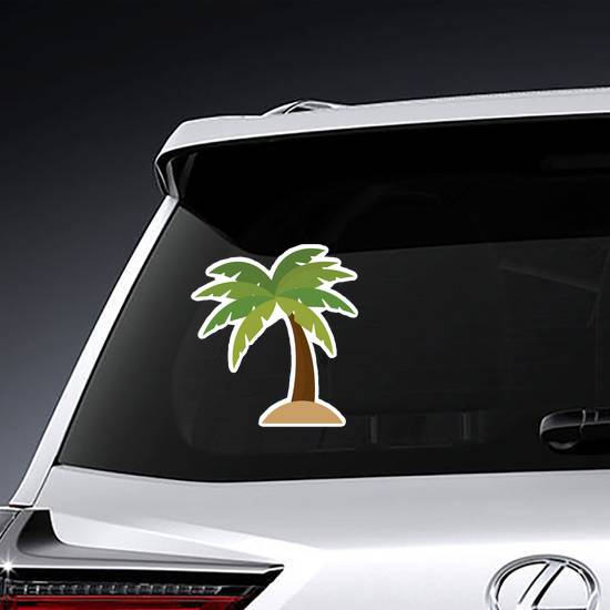 Palm Tree Vector Cartoon Sticker example