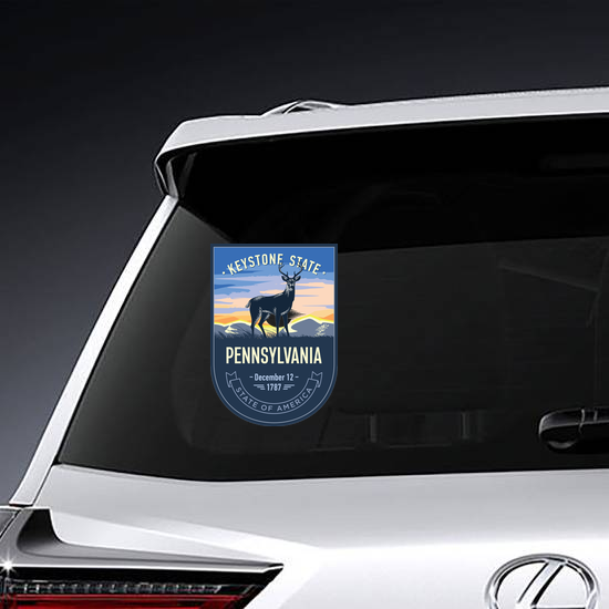 Pennsylvania Banner Sticker