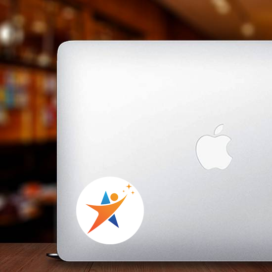 Person and Star Sticker