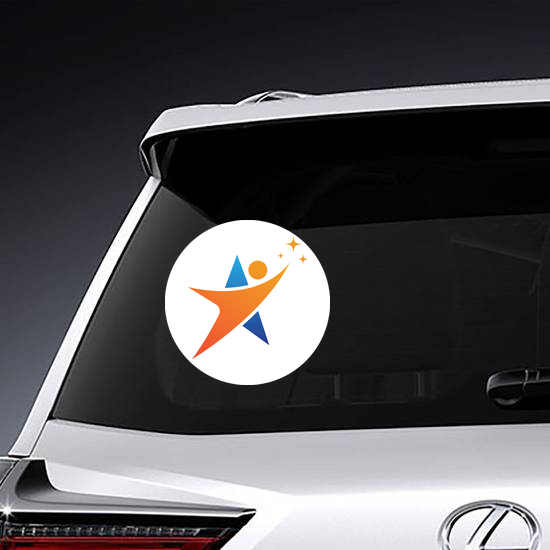 Person and Star Sticker