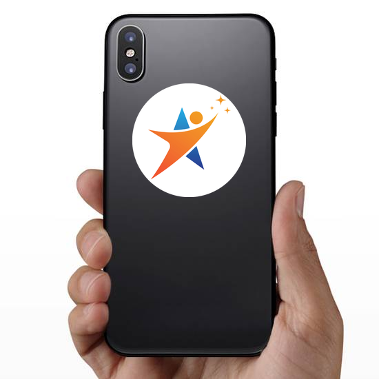 Person and Star Sticker