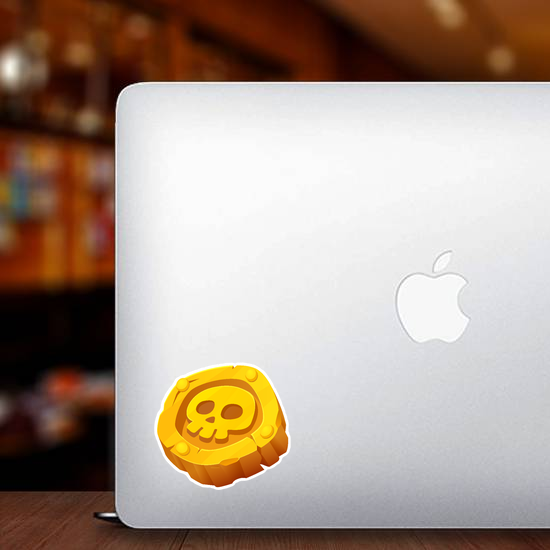 Pirate Gold Coin Sticker