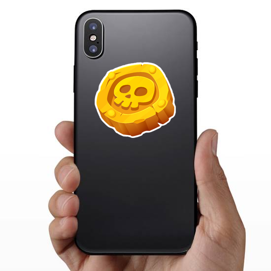 Pirate Gold Coin Sticker