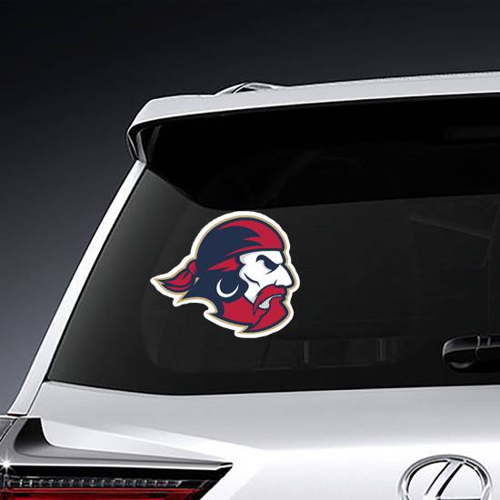 Pirate Head Mascot Sticker
