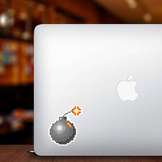Pixel Art Bomb Sticker