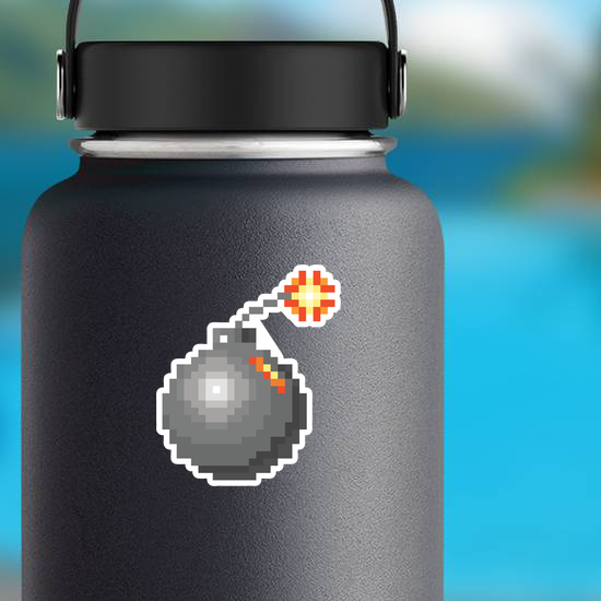 Pixel Art Bomb Sticker
