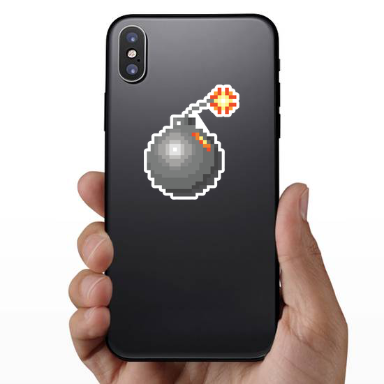 Pixel Art Bomb Sticker