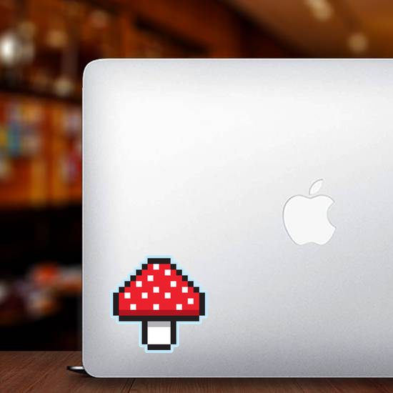 Pixel Art Mushroom Sticker