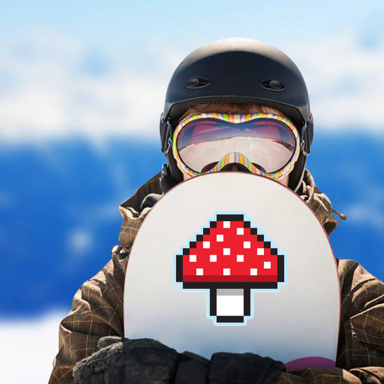 Pixel Art Mushroom Sticker