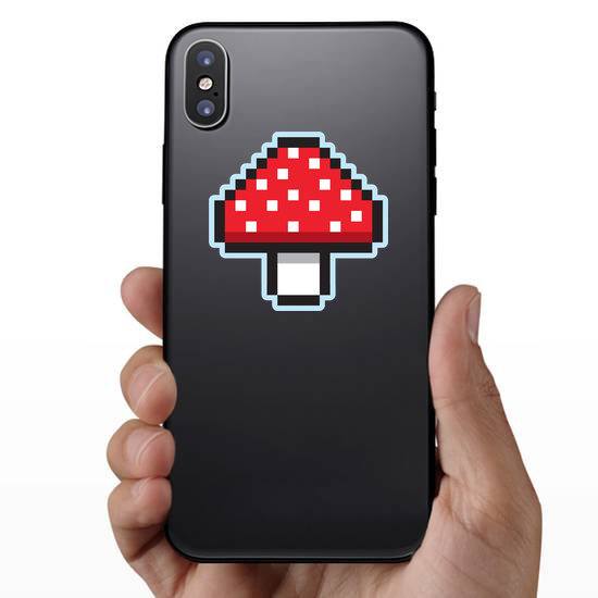 Pixel Art Mushroom Sticker
