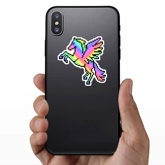 Pixel Art Rainbow Pegasus Sticker